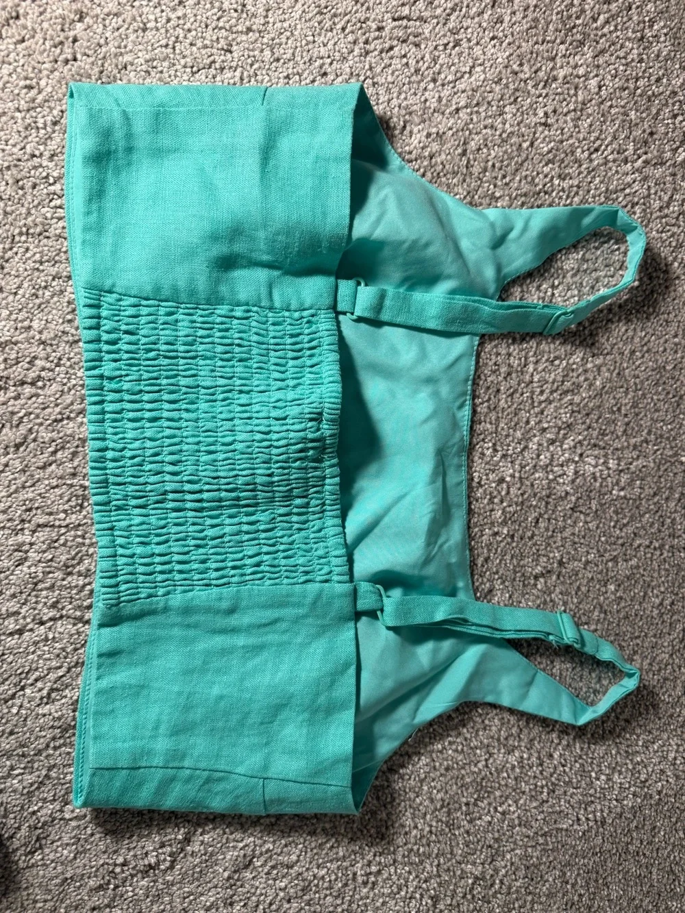 House of Harlow Green Linen Blend Matching Set
